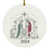 Nativity 2024 Circle Ornament