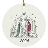 Nativity 2024 Circle Ornament