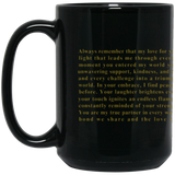 To My Queen  Eternal Love  15 oz Mug (206 x 103 mm) To My Queen |15oz Black Mug