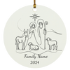 Personalize Family Christmas Ornament