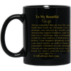 To My Queen  Eternal Love 11 oz Mug To My Beautiful Wife | 11 & 15 oz Mugs