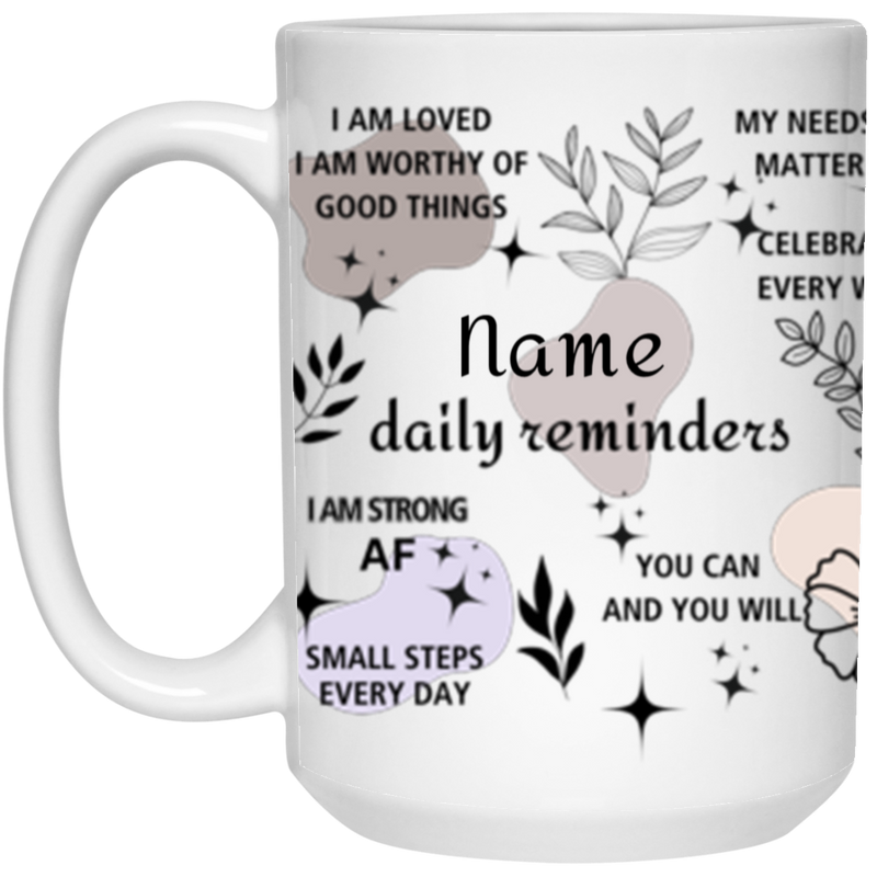 Personalize Daily Affirmation Mug