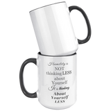 Humility | 11oz & 15oz Black Accent Mug