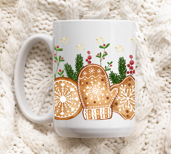 CHRISTMAS GINGERBREAD BORDER | 11OZ & 15OZ