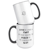 Love Is Like A Fart | Black and White Accent Mugs | 11 & 15 oz