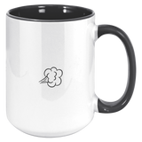 Love Is Like A Fart | Black and White Accent Mugs | 11 & 15 oz