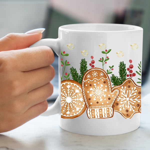 CHRISTMAS GINGERBREAD BORDER | 11OZ & 15OZ