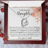 To My Daughter Forever Love Necklace
