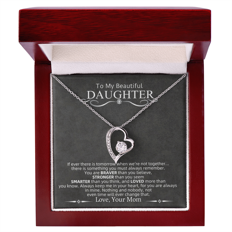 To My Beautiful Daughter | Forever Love Necklace