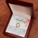 To My Daughter Forever Love Necklace