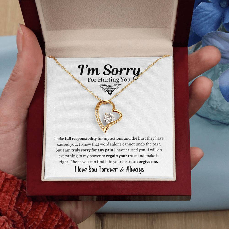 I'm Sorry For Hurting You | I Love You Forever Necklace