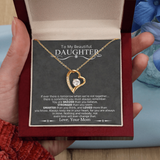 To My Beautiful Daughter | Forever Love Necklace