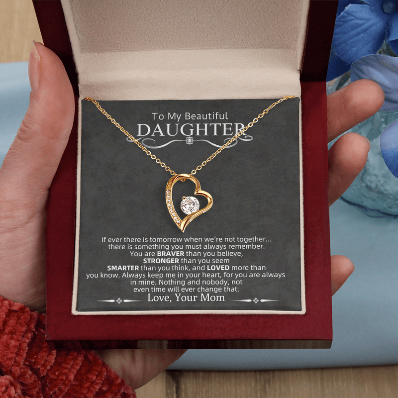 To My Beautiful Daughter | Forever Love Necklace
