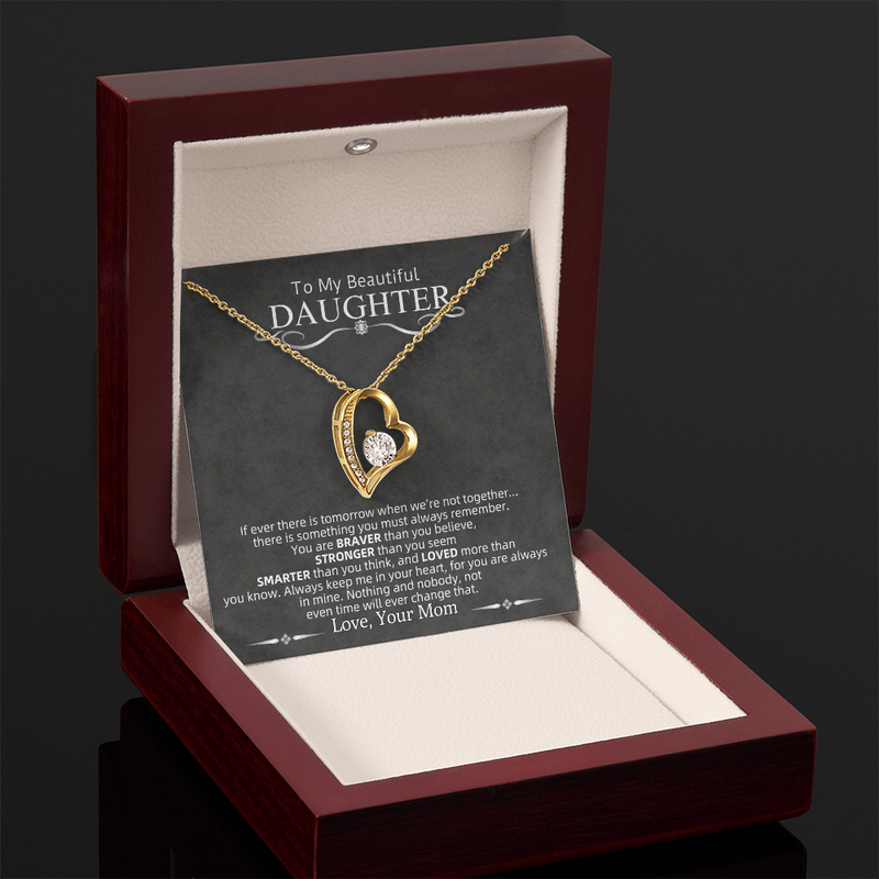 To My Beautiful Daughter | Forever Love Necklace