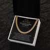 To My King Cuban Link Chain Necklace | Valentine's Day Gift