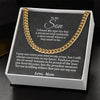 To My Son | Cuban Chain Necklace*