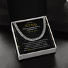 To My King Cuban Link Chain Necklace | Valentine's Day Gift