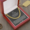 To My Son | Cuban Chain Necklace