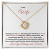 TO MY WIFE LOVE KNOT NECKLACE | VALENTINE'S DAY GIFT