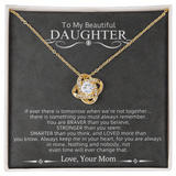 To My Beautiful Daughter | Love Knot Necklace