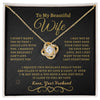 To My Beautiful Wife | Love Knot Necklace