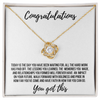 Graduation Gift - Love Knot Necklace