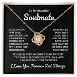 To My Beautiful Soulmate | Time Ceases To Exist - Love Knot Necklace | B