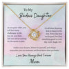 To My Daughter | Love Knot Necklace.