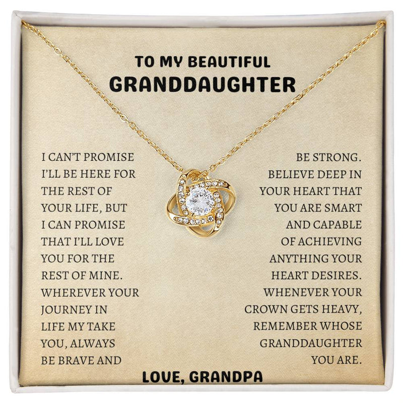 Grandaughter Love Knot Necklace