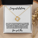 Graduation Gift - Love Knot Necklace