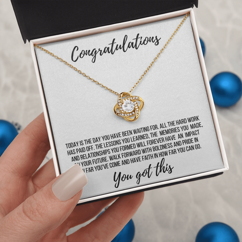 Graduation Gift - Love Knot Necklace