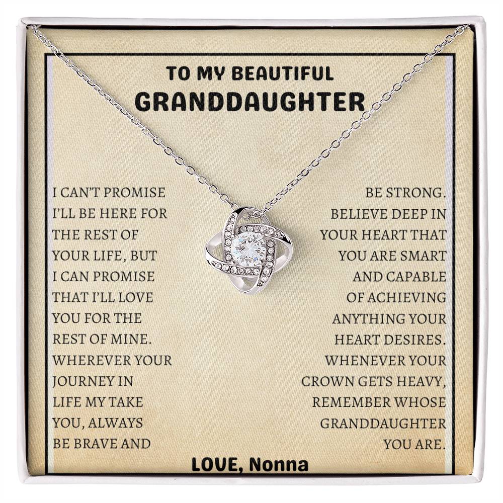 To My Granddaughter |Love Knot from  | Nonna
