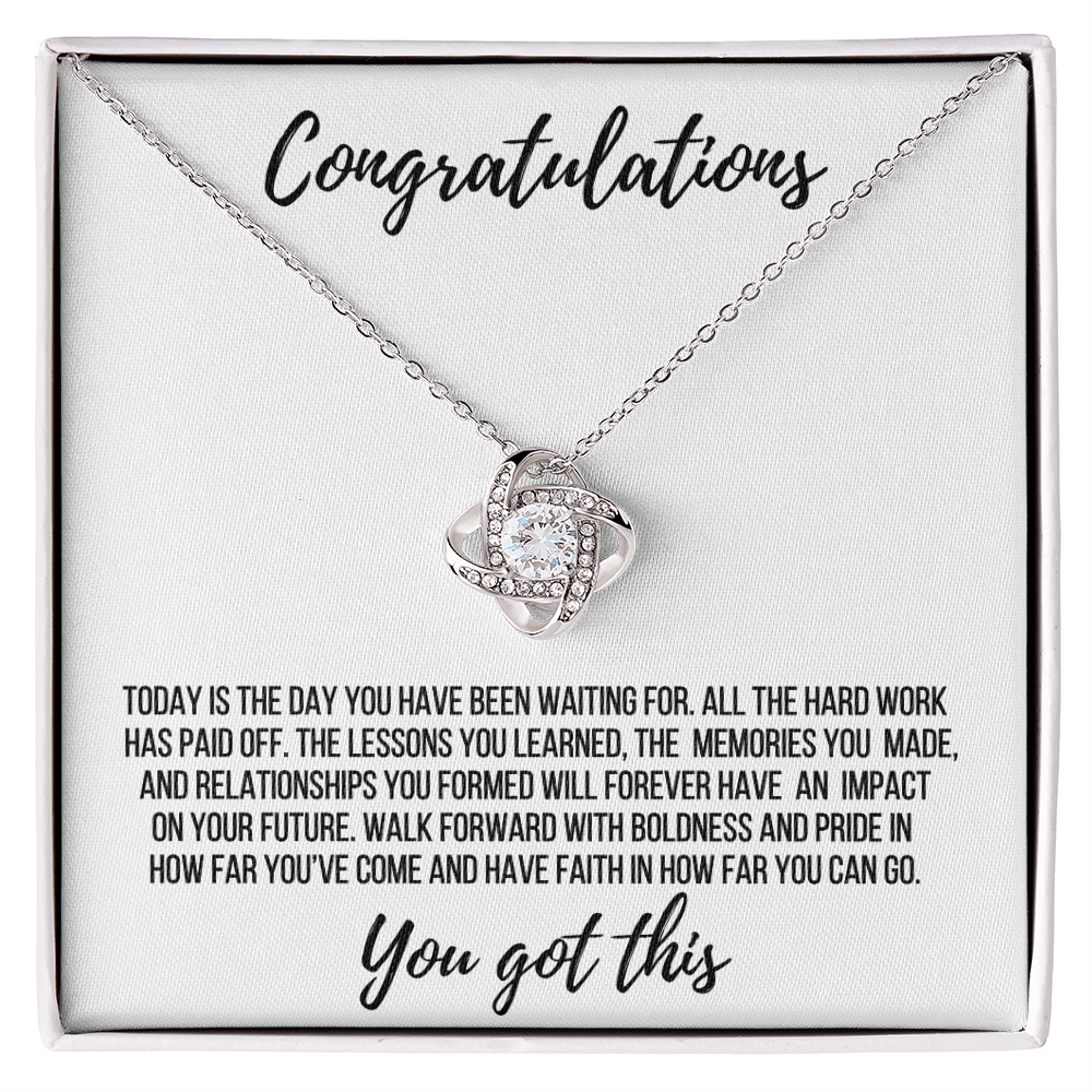 Graduation Gift - Love Knot Necklace