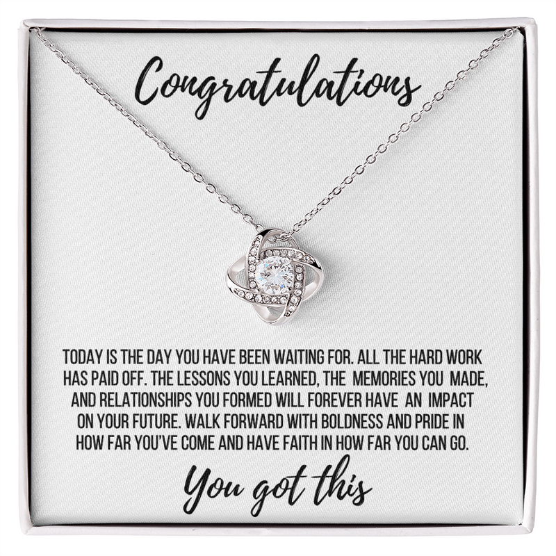 Graduation Gift - Love Knot Necklace