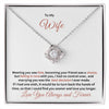 TO MY WIFE LOVE KNOT NECKLACE | VALENTINE'S DAY GIFT