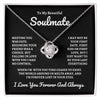 To My Beautiful Soulmate | Time Ceases To Exist - Love Knot Necklace | B