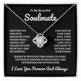 To My Beautiful Soulmate | Time Ceases To Exist - Love Knot Necklace | B