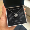 You Are Enough Love Knot Necklace I Motivational Gift