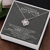 To My Beautiful Daughter | Love Knot Necklace.*
