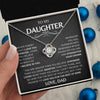 To My Daughter | Love Knot Necklace