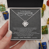 To My Beautiful Daughter | Love Knot Necklace