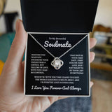 To My Beautiful Soulmate | Time Ceases To Exist - Love Knot Necklace | B