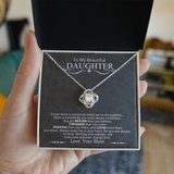 To My Beautiful Daughter | Love Knot Necklace.*