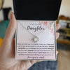 To My Daughter Love Knot Necklace