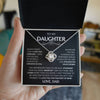 To My Daughter | Love Knot Necklace