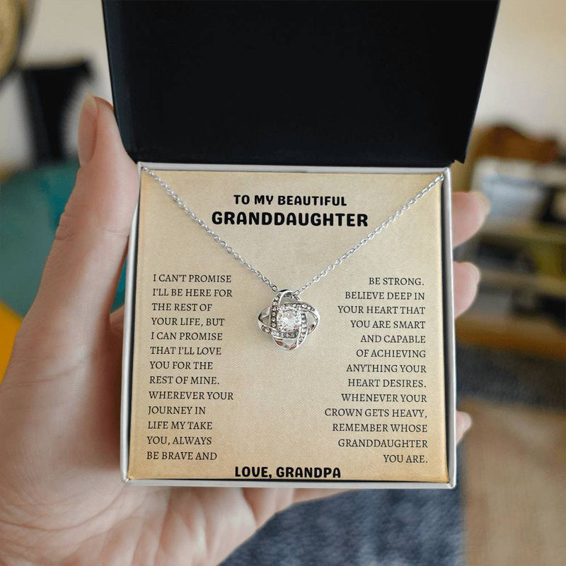 Grandaughter Love Knot Necklace