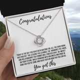 Graduation Gift - Love Knot Necklace