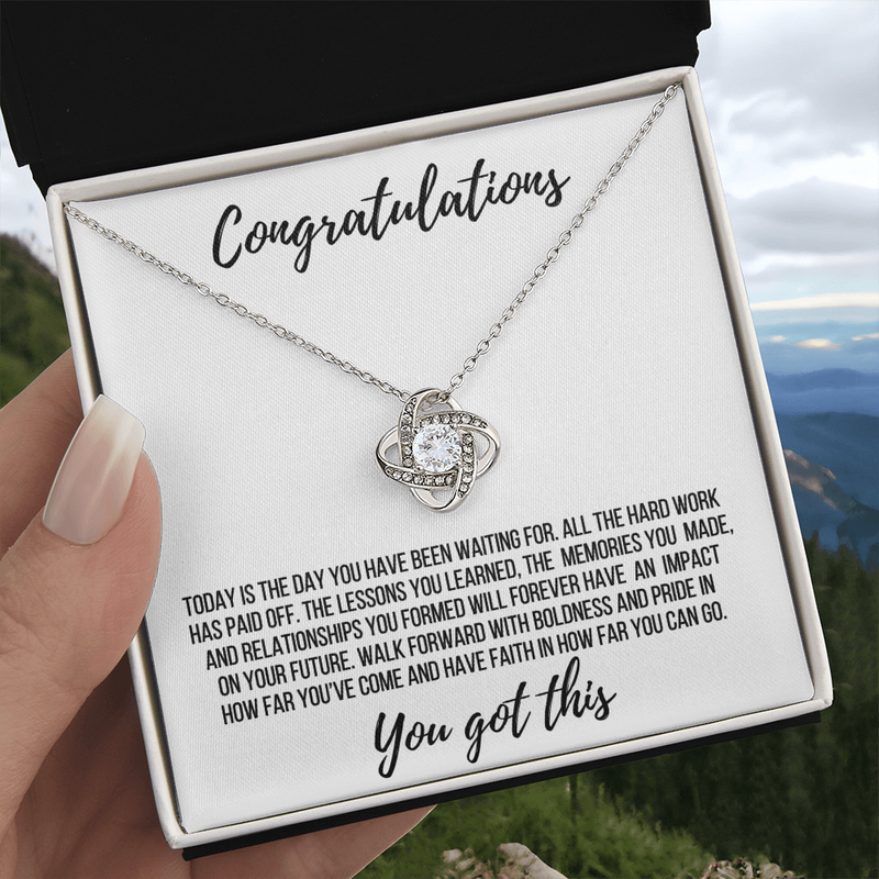 Graduation Gift - Love Knot Necklace