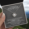 To My Beautiful Daughter | Love Knot Necklace.*