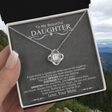 To My Beautiful Daughter | Love Knot Necklace.*